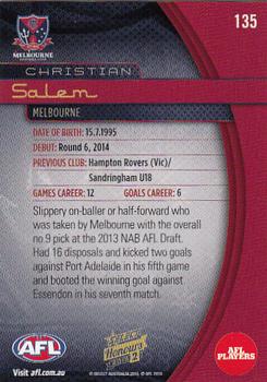 2015 Select AFL Honours Series 2 #135 Christian Salem Back